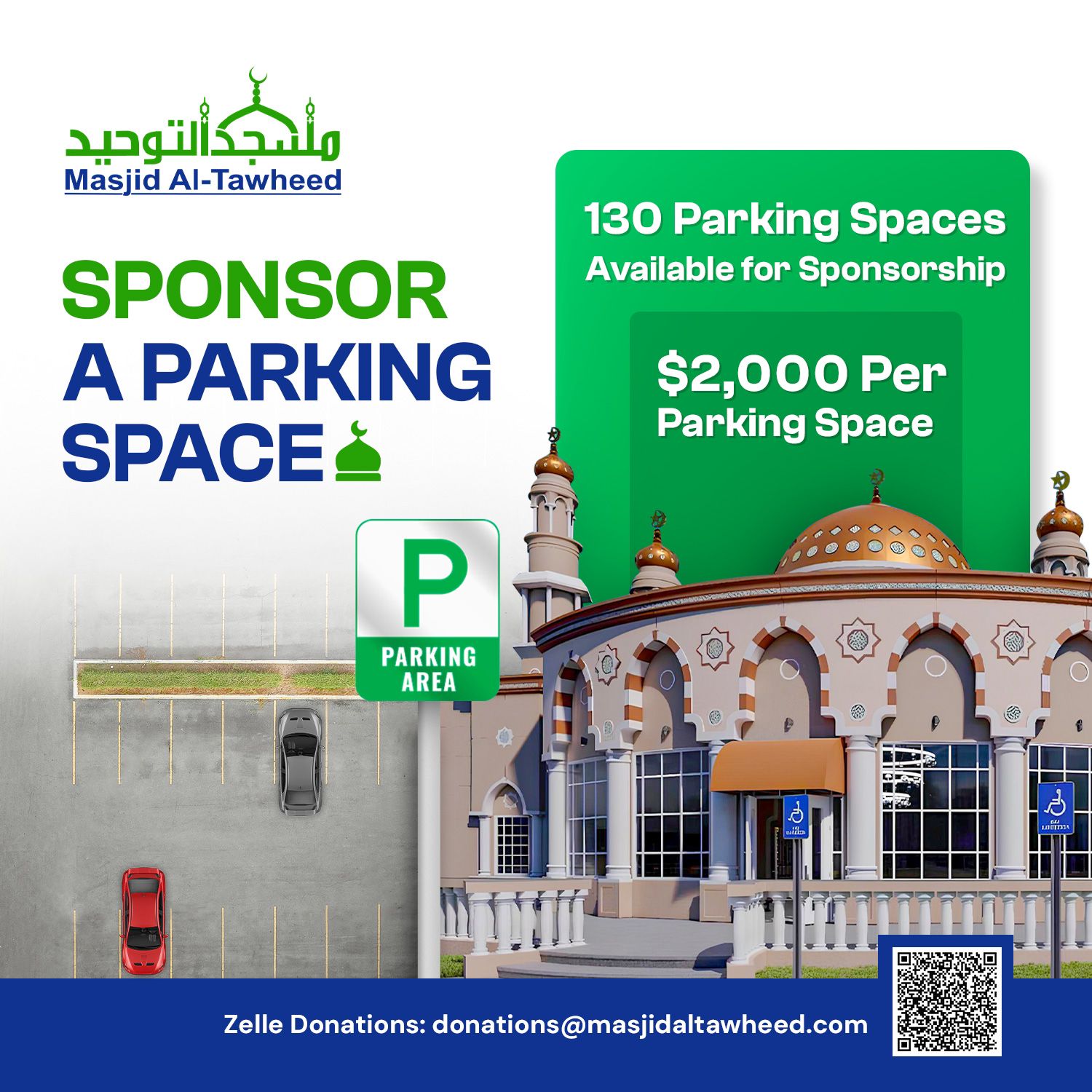 Sponsor a parking space for $2,000, get the reward when someone uses it