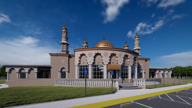 Render of the proposed masjid expansion